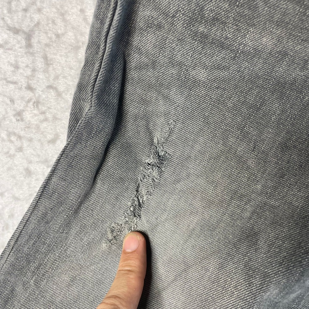 Diesel Men's Slim Straight Jeans in Charcoal Gray - Picture 10 of 14